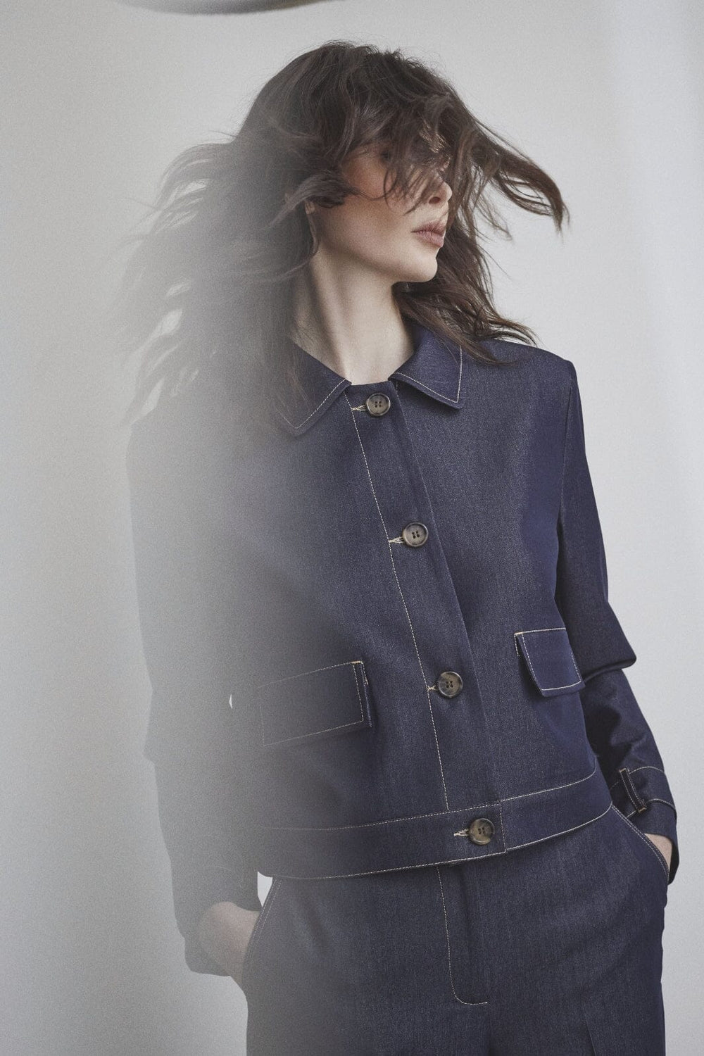 Co´Couture - Terrycc Denim Jacket 30325 - 555 - Dark Denim