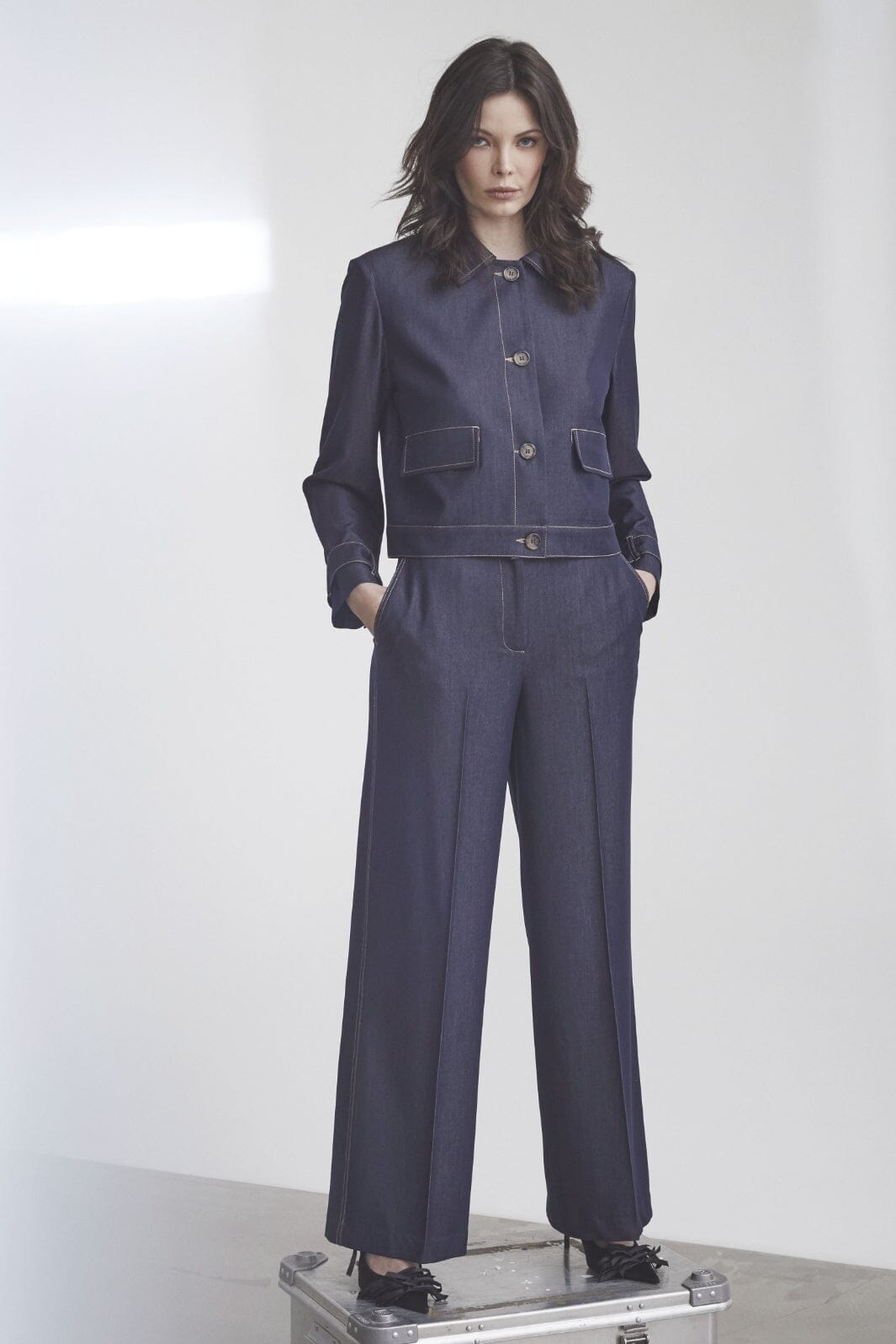 Co´Couture - Terrycc Denim Pant 31528 - 555 - Dark Denim