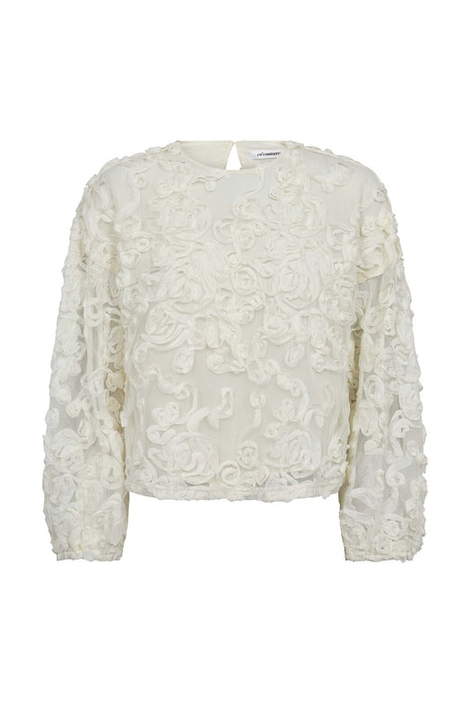Co´Couture - Tessycc Flower Blouse 45009 - 11 - Off White