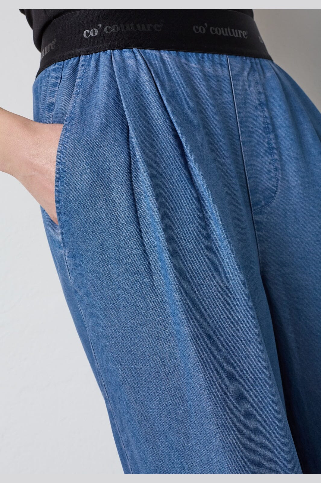 Co´Couture - Tillycc Logo Pant 41075 - 552 - Denim Blue