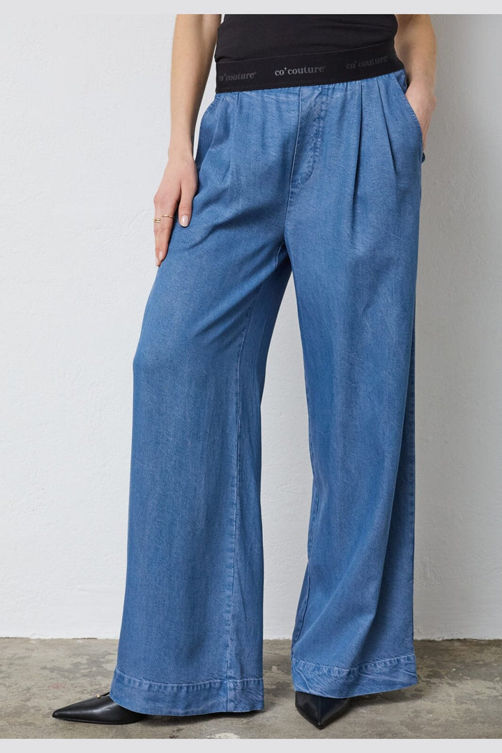 Co´Couture - Tillycc Logo Pant 41075 - 552 - Denim Blue