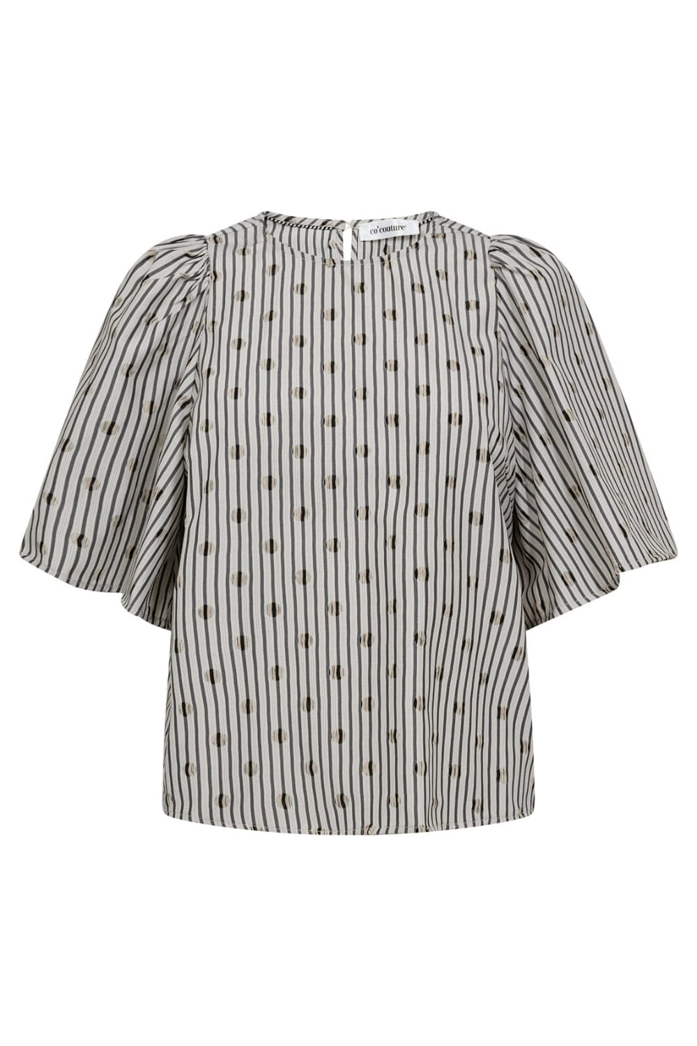 Co´Couture - Trixiecc Dot Blouse 35873 - 138 - Light Grey