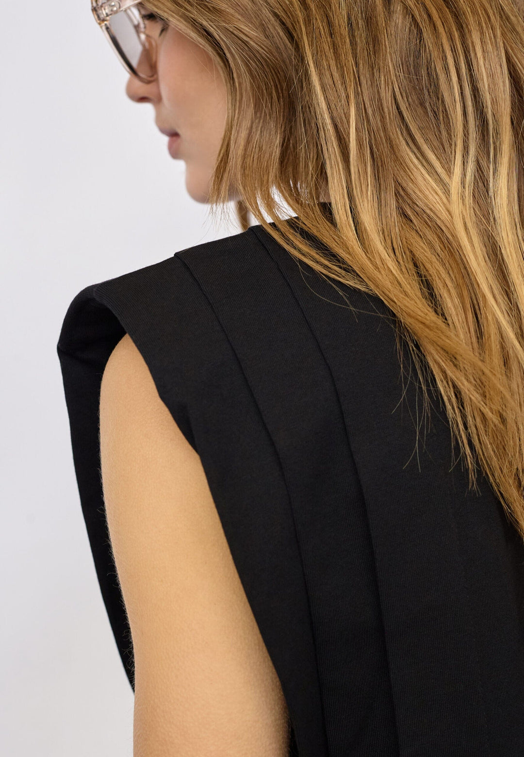 Co´Couture - Zellicc Padded Pleat Top 45151 - 96 - Black T-shirts 