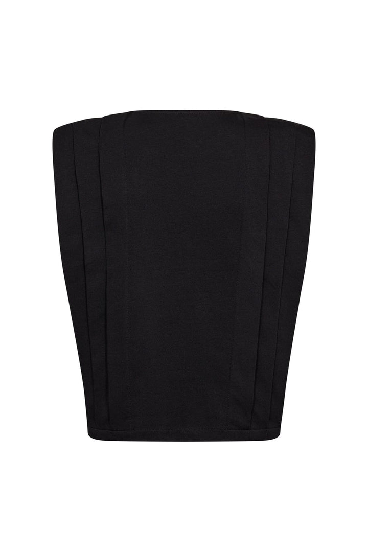 Co´Couture - Zellicc Padded Pleat Top 45151 - 96 - Black