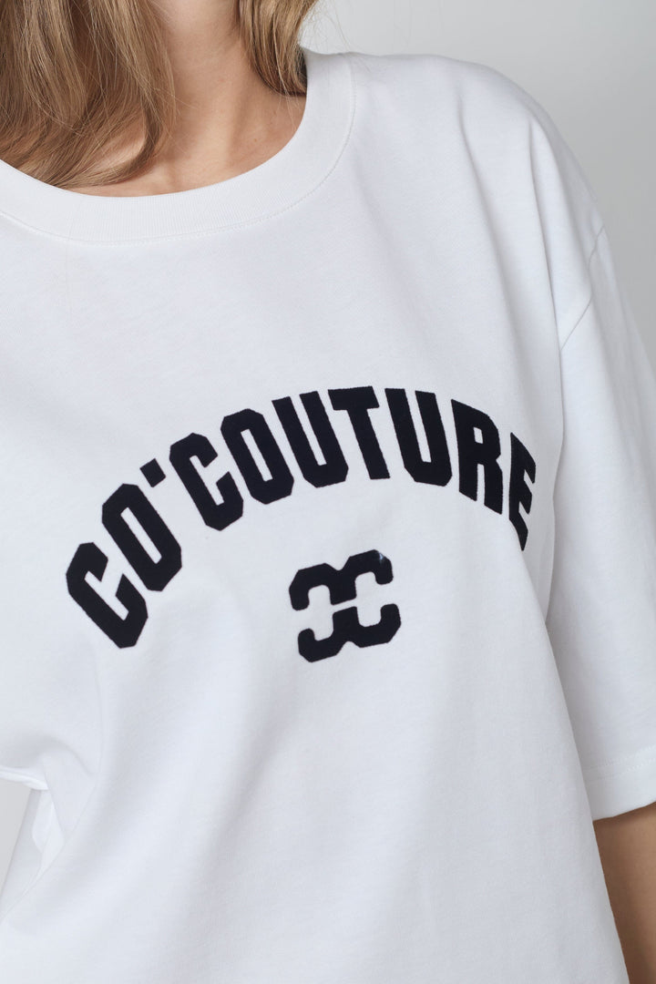 Co´Couture - Zengacc Tee O-Neck 43013 - 40096 - Whiteblack T-shirts 