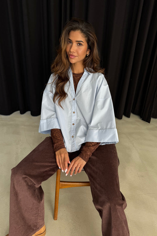 Continue - Augusta Shirt 14985 - Light Blue Skjorter 