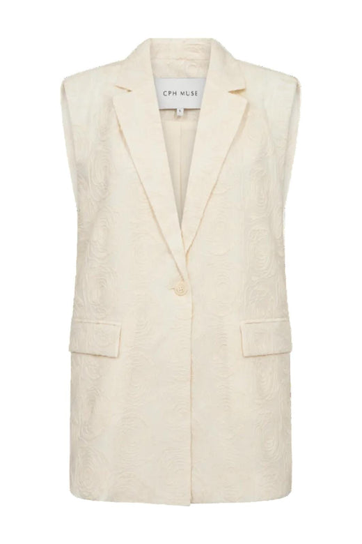 Copenhagen Muse - Cmbloomie-waistcoat 207860 - 9047 Angora Veste 