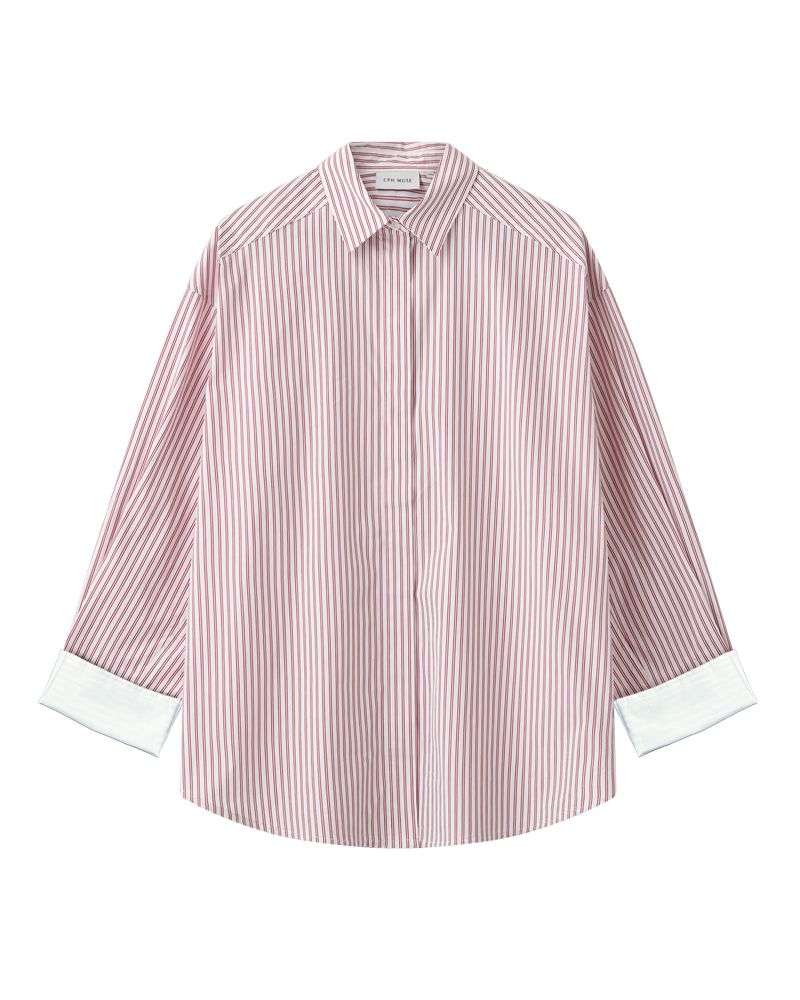 Copenhagen Muse - Cmmaryann-shirt 207732 - 1039 Bright White W, Goji Berry Skjorter 