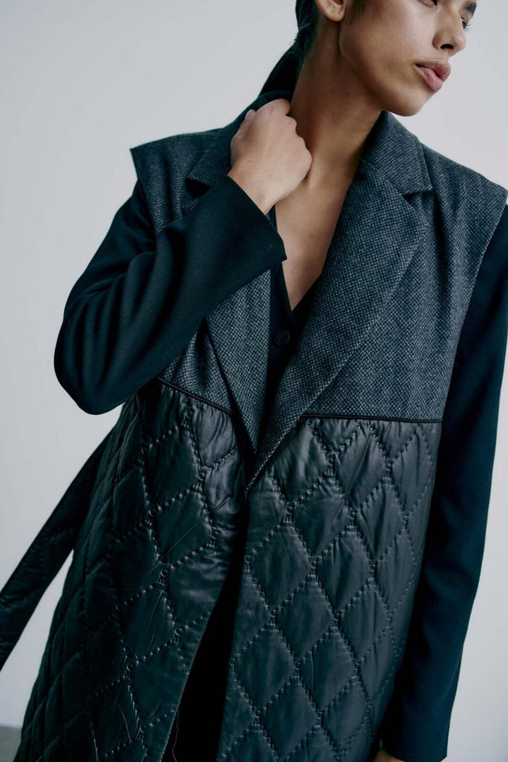 Copenhagen Muse - Cmnet-Waistcoat - Black Veste 