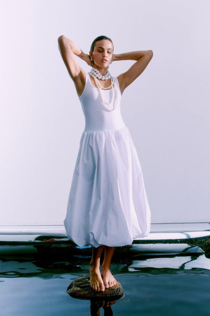 Copenhagen Muse - Cmsiv-dress 206162 - 1010 Bright White Kjoler 