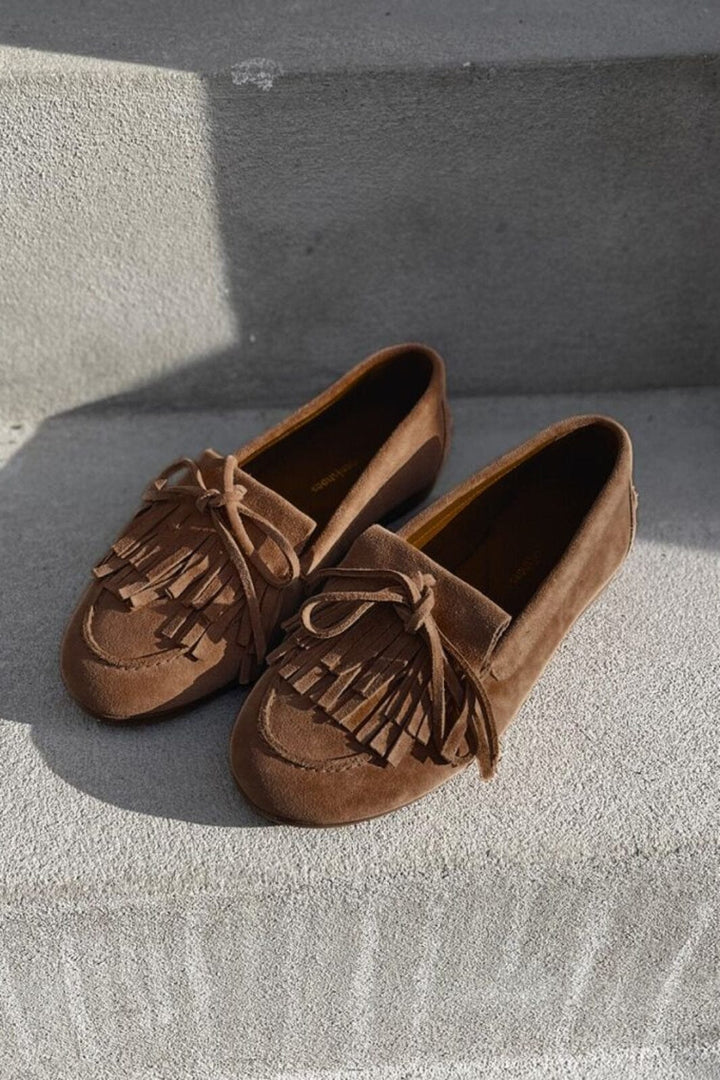 Copenhagen Shoes - La Boheme CS8890 - 148 - Cognac Suede Loafers 