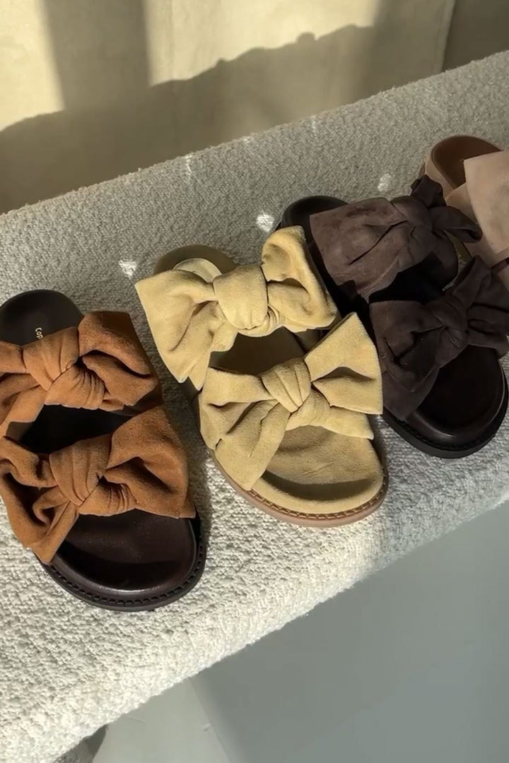 Copenhagen Shoes - Summer Dream Suede CS8399 - 0241 - Cognac Sandaler 