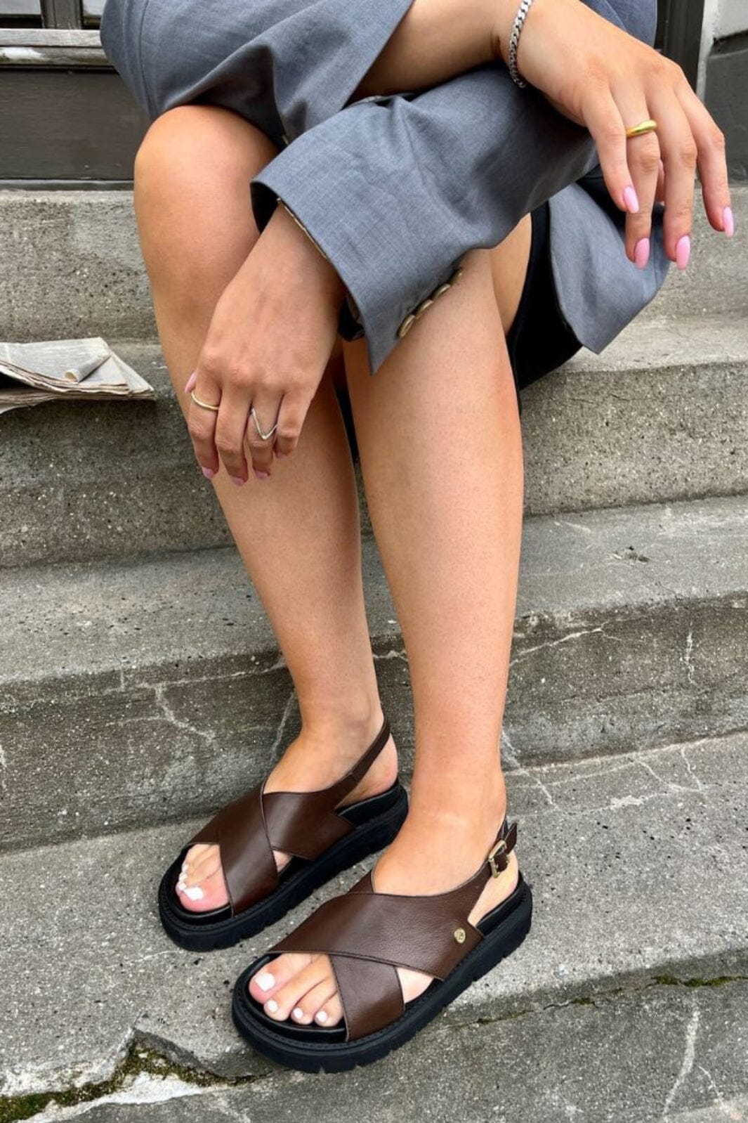 Copenhagen Shoes - Summertime CS7027 - 0018 - Dk Brown Sandaler 