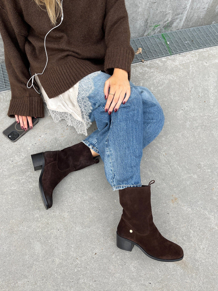 Copenhagen Shoes - The Real Walking Suede CS8730 - 0012 - Brown Støvler 