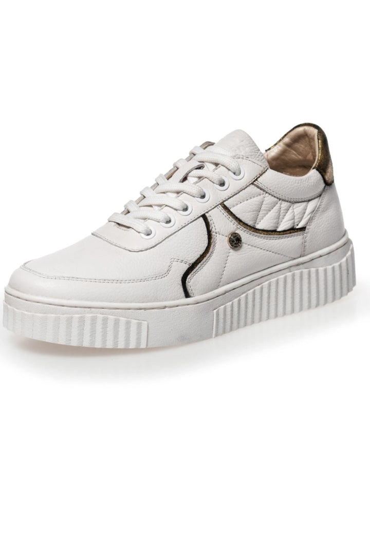 Copenhagen Shoes - Will You Run - 0442 White/Gold Sneakers 