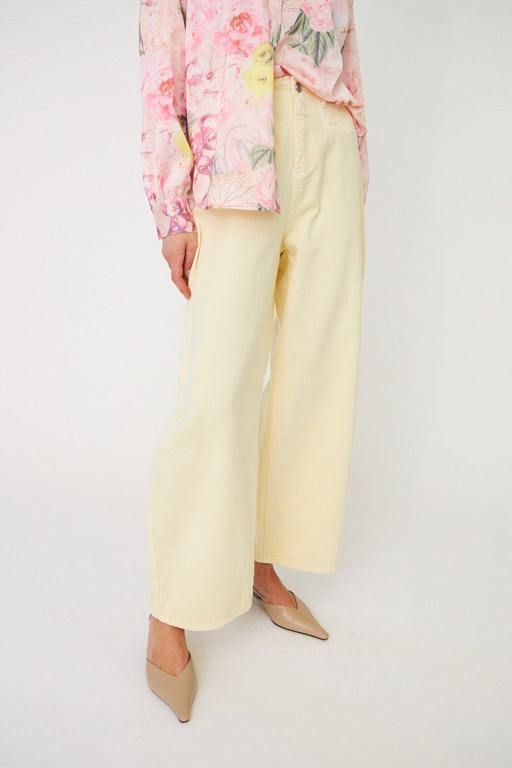 Cras - Ada Pants C682 - Lemon Icing Bukser 
