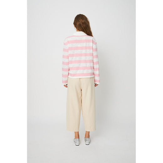 Cras - Bea Blouse C596 - 8145 - 8145 Rose Creme Stripe Bluser 