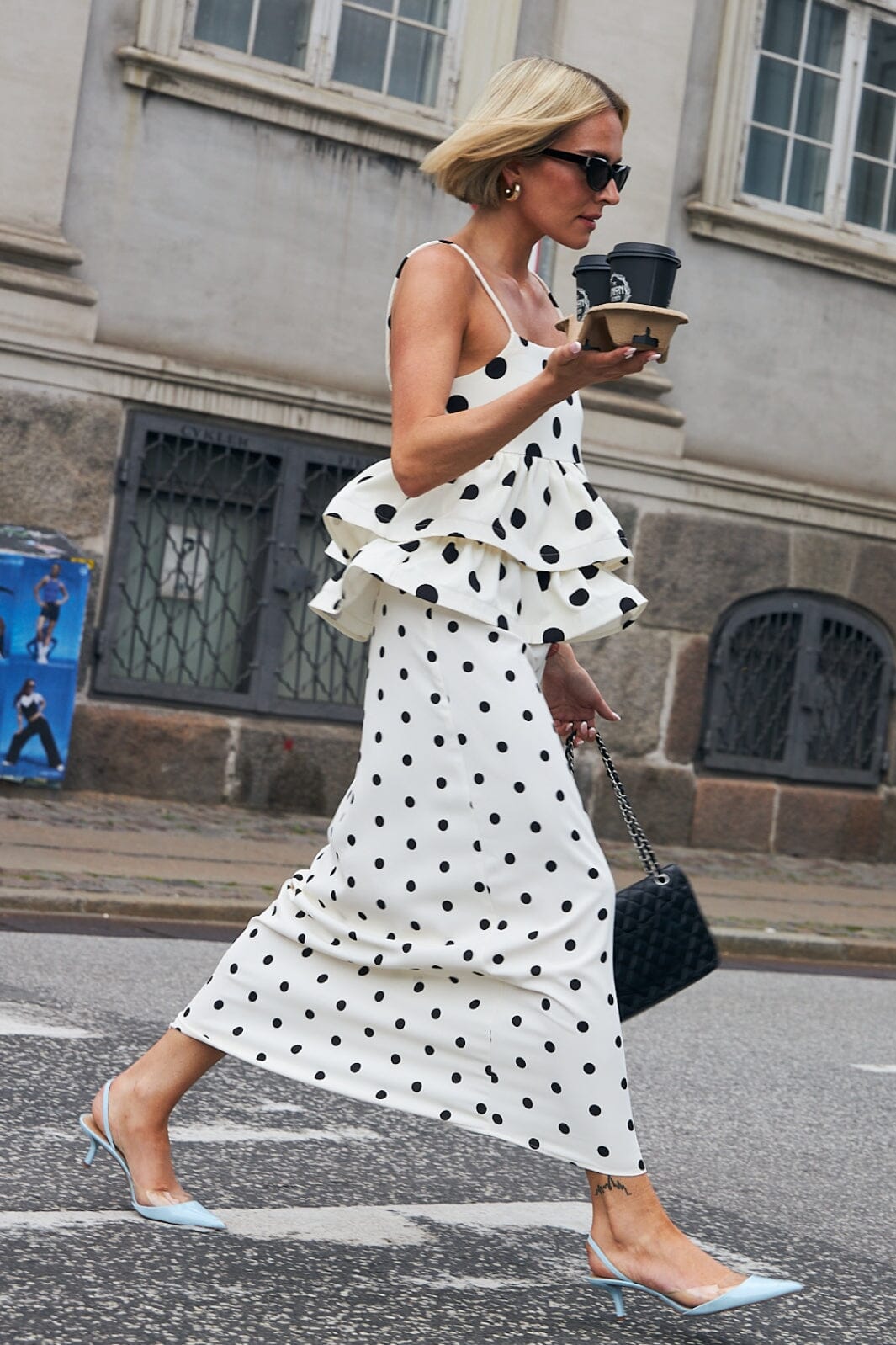 Cras - Joselle Skirt CE1041 - 8143 - 8143 White Polka