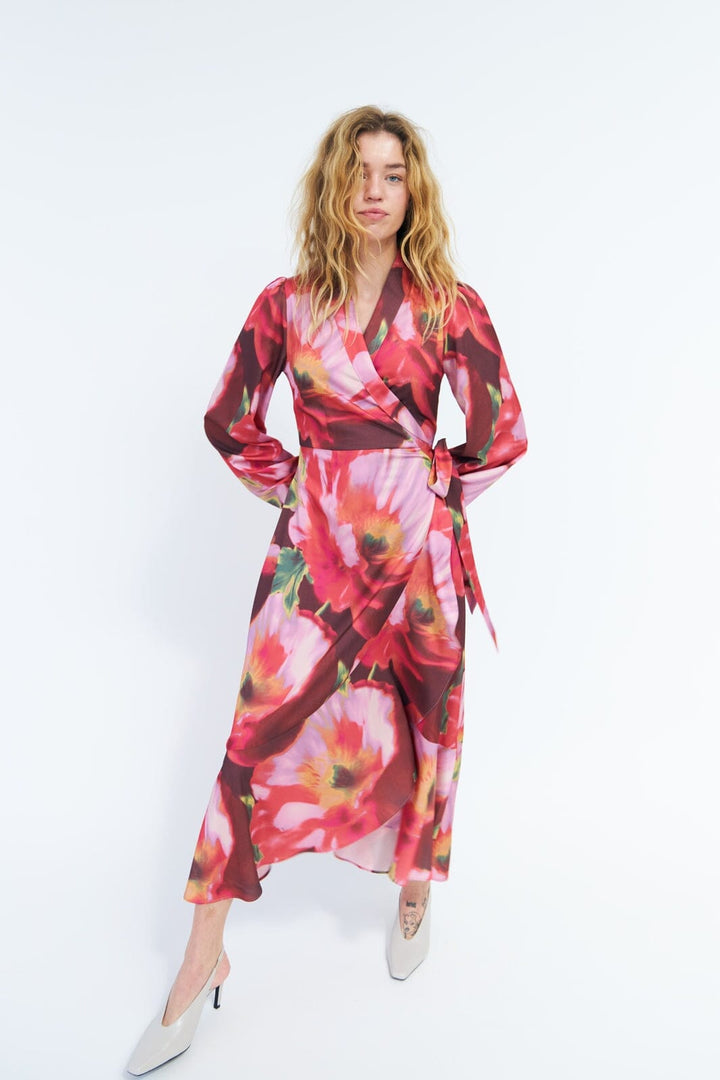 Cras - Lara Dress C1687 - Poppy Flower Red