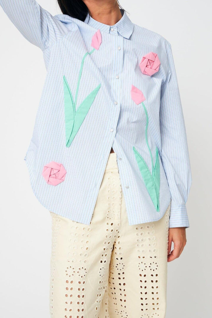 Cras - Sissel Shirt C640 - 7021 - 7021 Blue Stripe Skjorter 