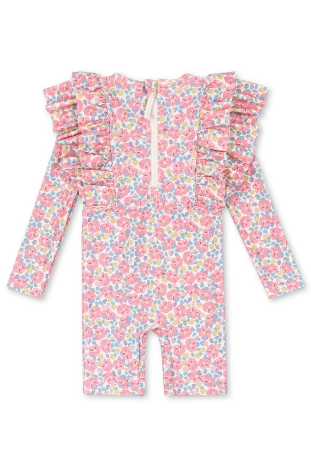 Konges Sløjd - Manuca Frill Onesie Grs Ks103262 - Rose Anglaise