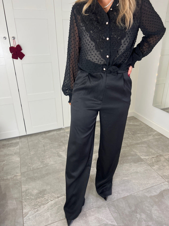 Dear Molly - Classic Pants 144829B - Black Bukser 