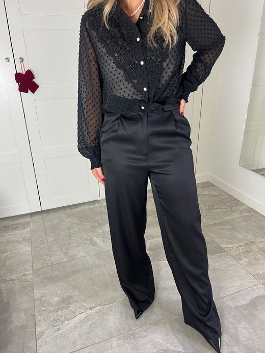 Dear Molly - Classic Pants 144829B - Black Bukser 