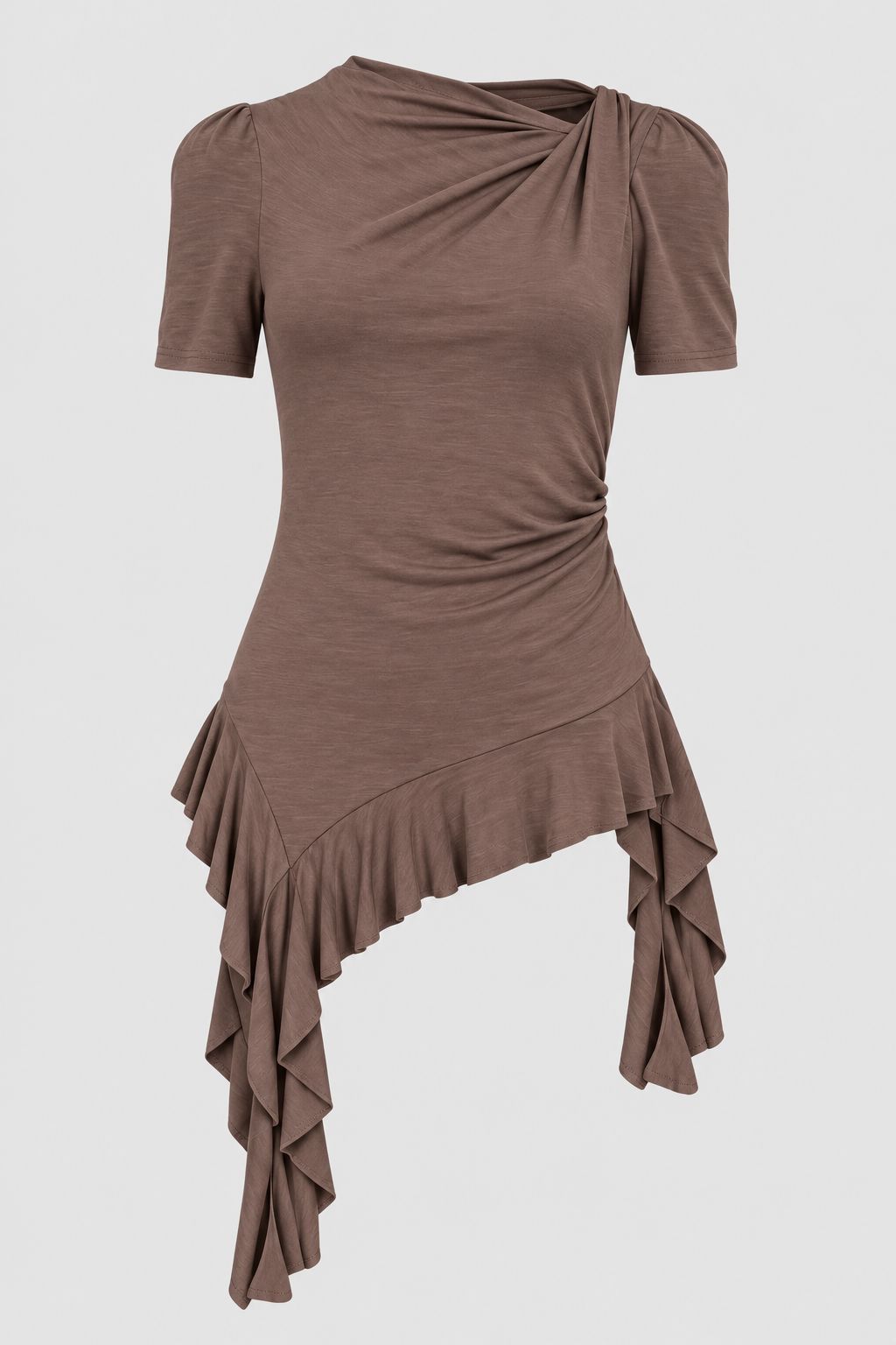 Dear Molly - Elma T-Shirt Ch172056b - Brown T-shirts 