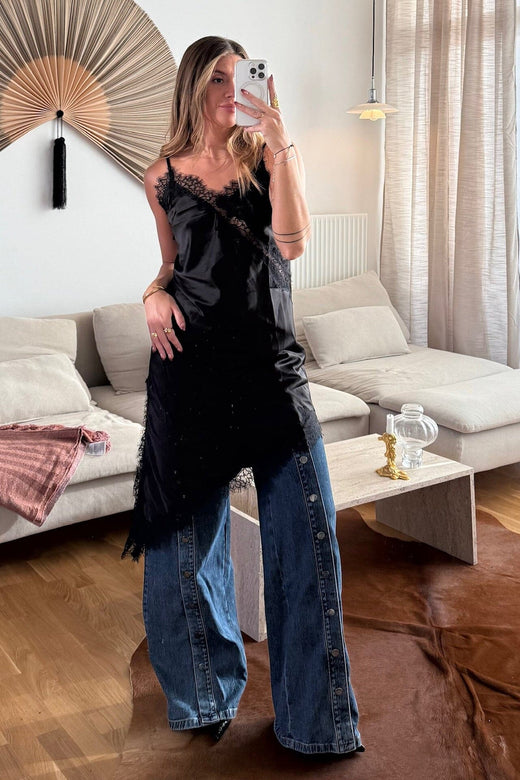 Dear Molly - Lace Long Dress - Black Kjoler 