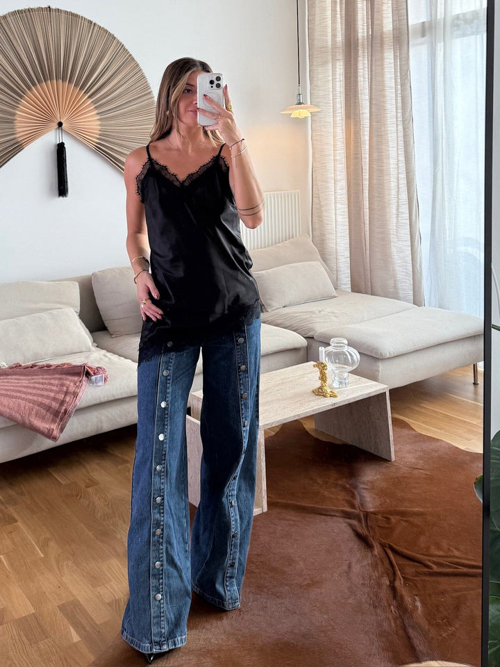 Dear Molly - Lace Top - Black Toppe 