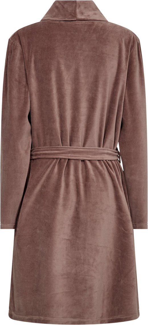 Decoy - Short Velour Robe 88086-93 - 18 - Rose Nattøj 