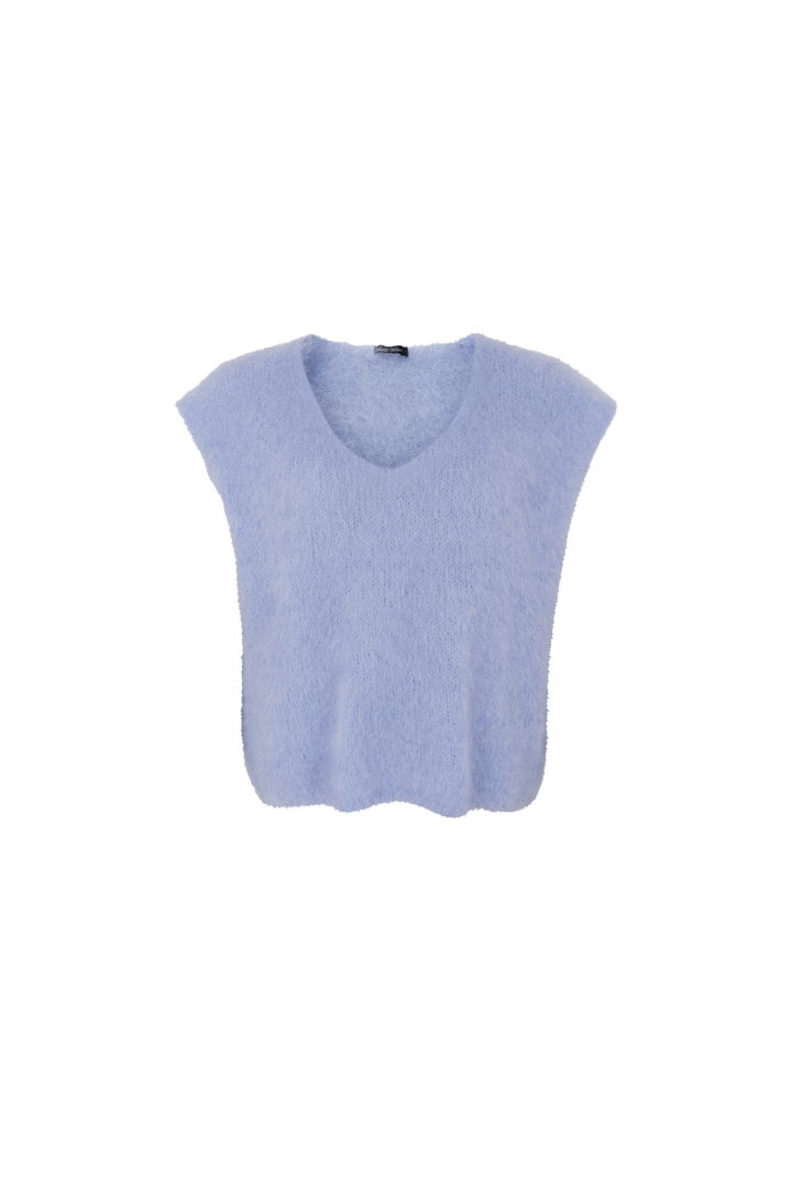 Black Colour - Bcbjoerk Pullover Vest 1252 - Lt. Blue