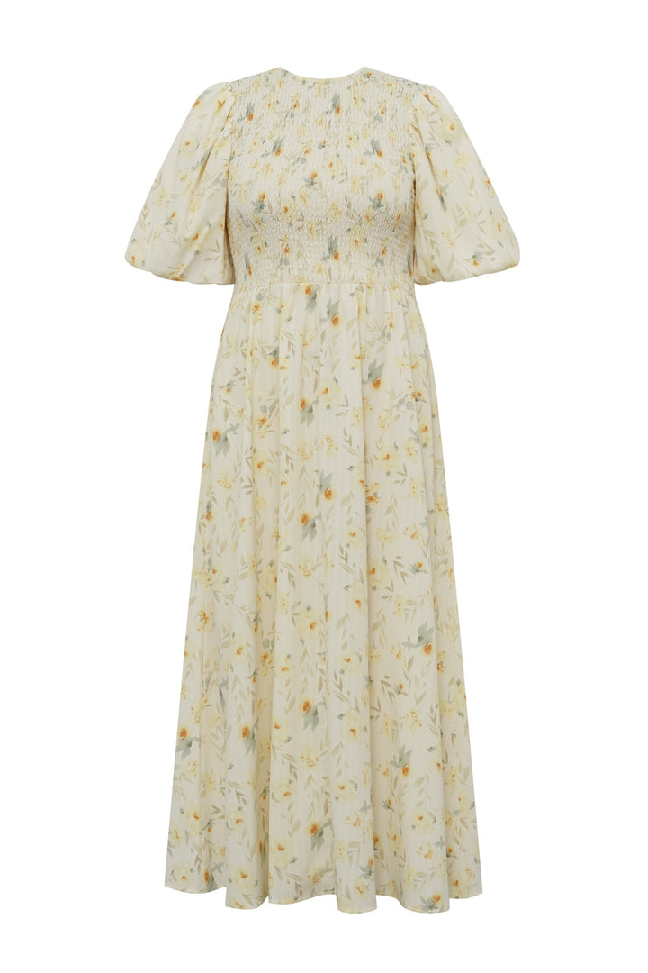 A-View - Tabita Dress AV5010 - 201 - Sand/Yellow