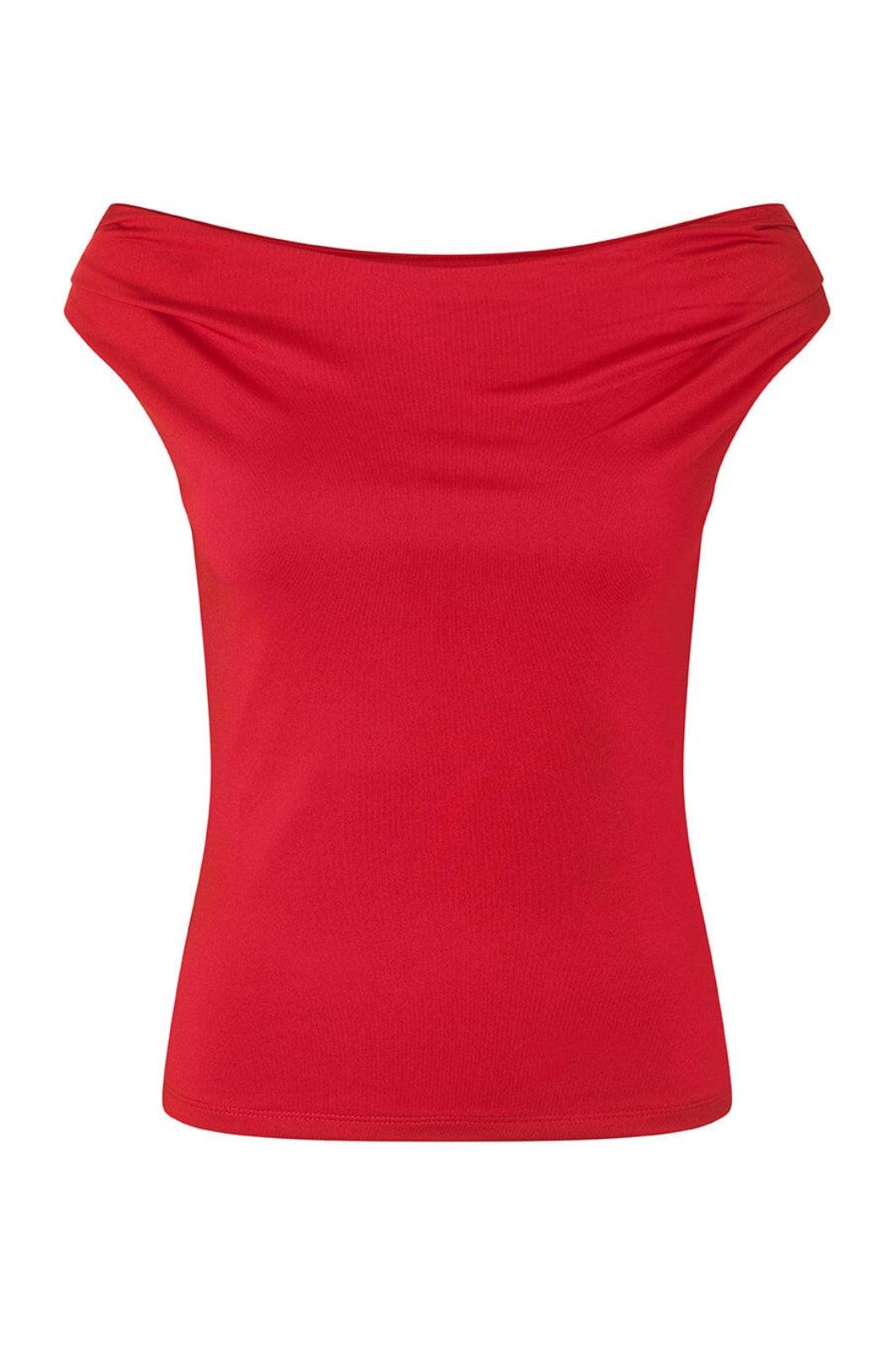 Modström - Himamd Off-Shoulder Top 57928 - 1175 - Racing Red