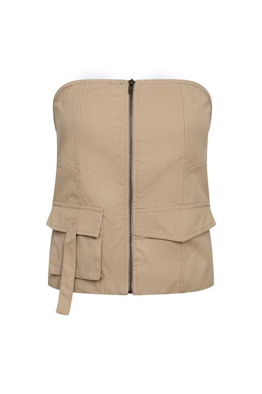 Co´Couture - 45141 Keshacc Zip Tube Top 503957 - 00015 - Bisquit