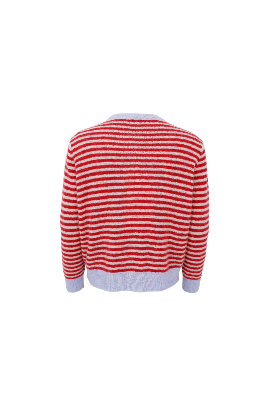 Black Colour - Bcdell Striped Knit Cardigan 1245 - Red