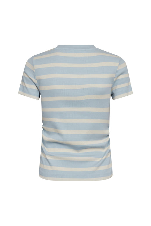 Co´Couture - 43015 Grannycc Gathering Stripe Tee 503903 - 00030 - Offwhite/Paleblue