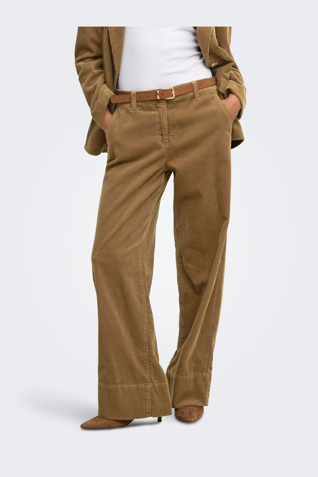 JDY - Jdyshiraz Hem Wide Pant - 5111706 Otter