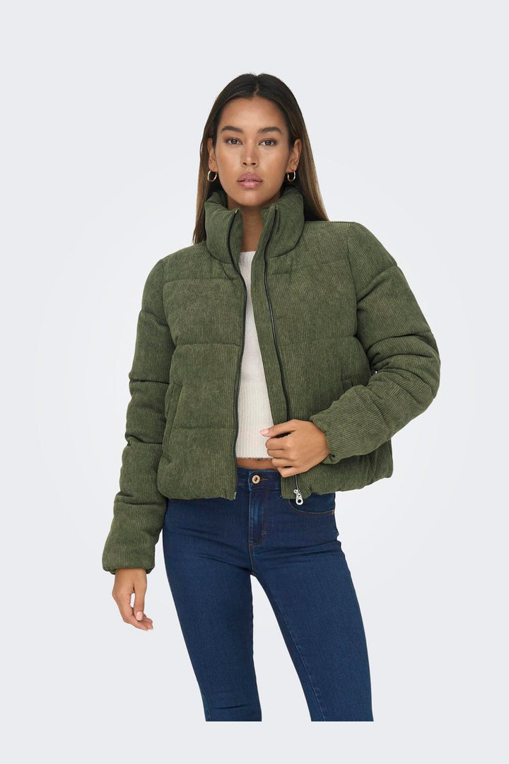 Only - Onlnewdolly Corduroy Puffer - 4327360 Kalamata Big Corduroy Pattern