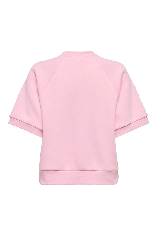 Only - Onlsina S/S O-Neck Terry Emb Swt - 5028260 Romance Rose Love