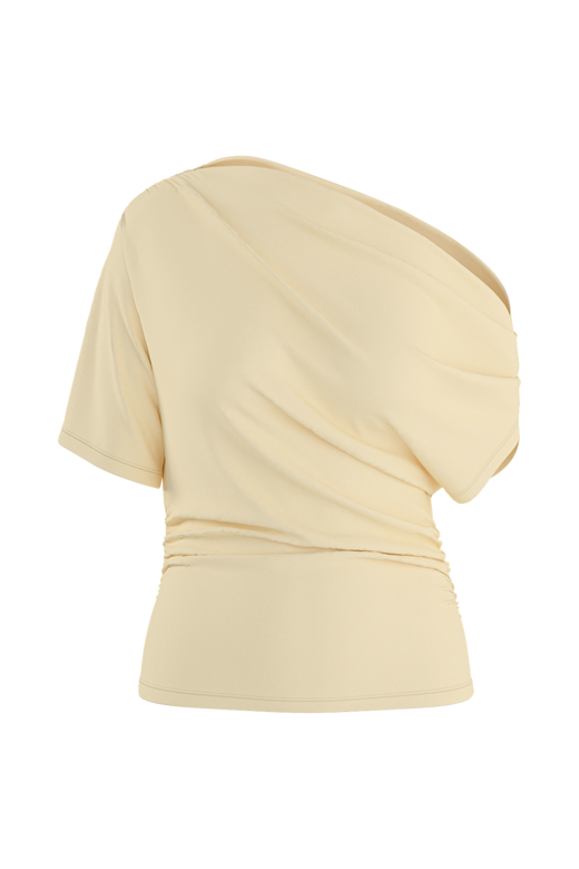 Hypedrop - Hdkamma Draped Off-Shoulder Top 32000845 - 5196118 - Anise Flower