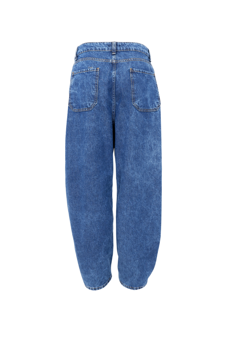 Black Colour - Bcizzy Denim Barrel Pant 41075 - Mid Blue