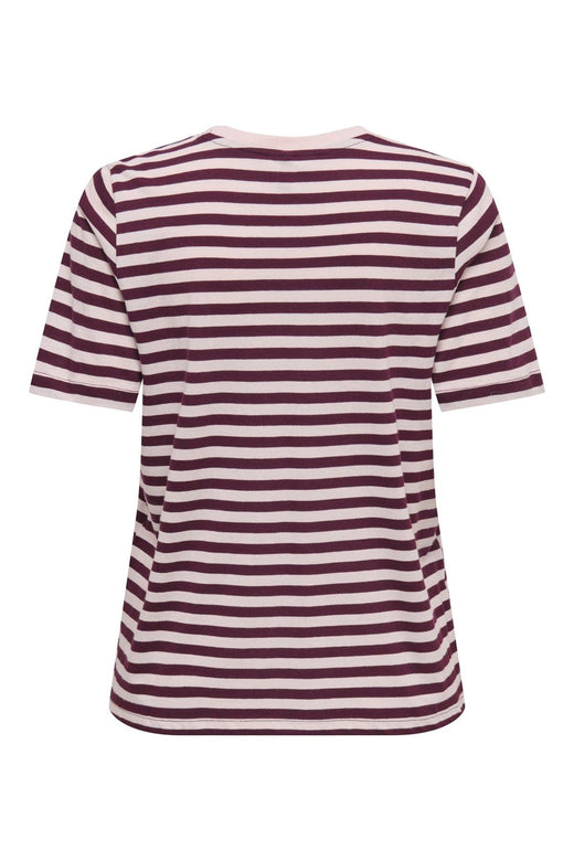 Only - Onlhappy S/S Emb Top - 5204485 Winetasting Pale Lilac (Uni) - Winetasting Emb Heart