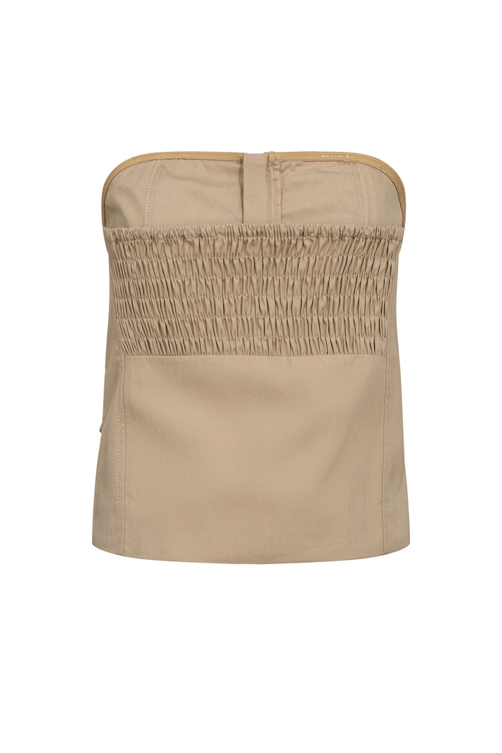 Co´Couture - 45141 Keshacc Zip Tube Top 503957 - 00015 - Bisquit