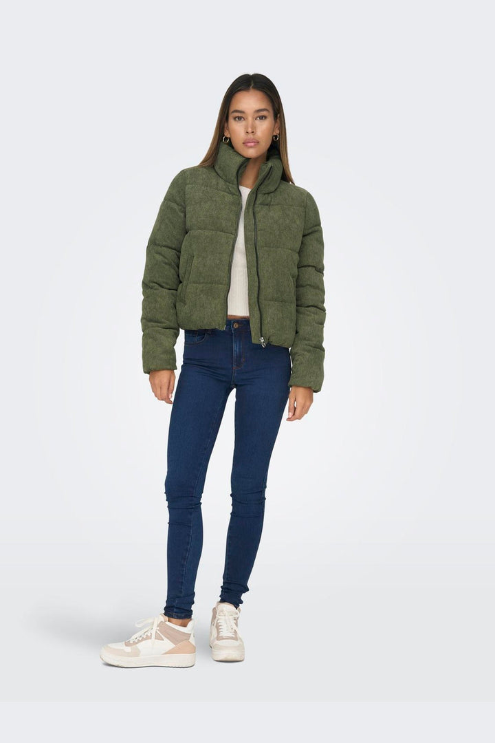 Only - Onlnewdolly Corduroy Puffer - 4327360 Kalamata Big Corduroy Pattern