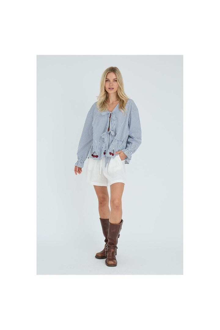 A-View - Alize Blouse AV8093 - 112 - Blue/White Stribe