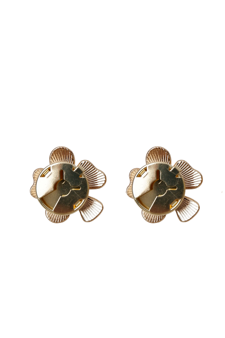 Black Colour - Bcjelline Button Covers, 2 Pcs. Set 4539 - Gold Coloured