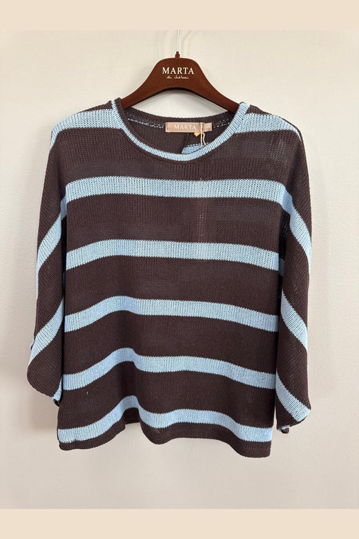 Marta Du Chateau - Mdccascade Knit 58678 - Moro/Sky