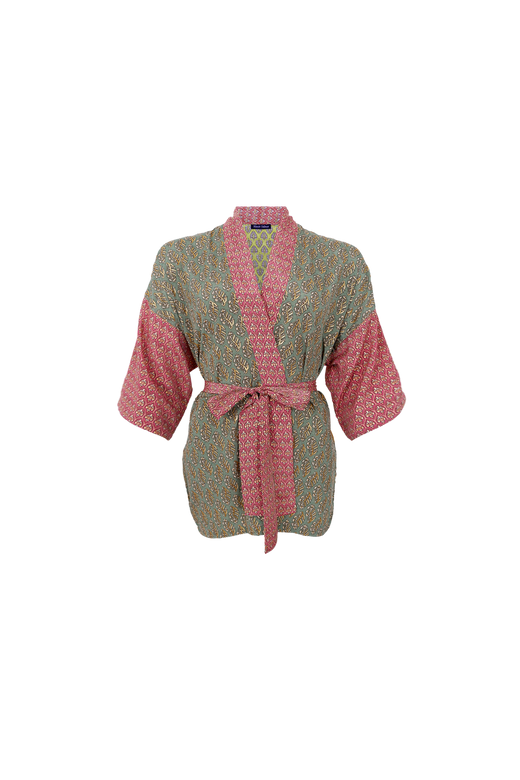 Black Colour - Bcluna Short Kimono 39149 - Vivid Passion