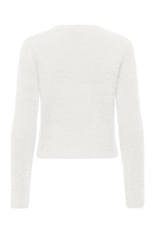 Only - Onlkerry Piumo Ls O-Neck Cc Knt - 5100868 Cloud Dancer